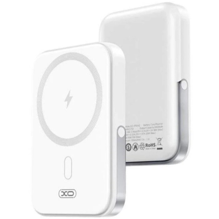 Baterie compatibila cu incarcare MagSafe XO-PR242, 5.000mAh, Suport sustinere, Incarcare rapida cu Port