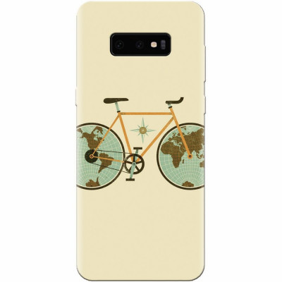 Husa silicon pentru Samsung Galaxy S10 Lite, Retro Bicycle Illustration foto