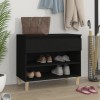VidaXL Pantofar, negru, 70x36x60 cm, lemn prelucrat 819757