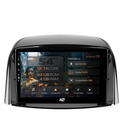Navigatie Renault Koleos (2009-2016) 4GB RAM Android 13 Octacore Slot Sim 4G DSP GPS Wi-FI Carplay Android Auto USB Bluetooth Waze Touchscreen 9 inch foto