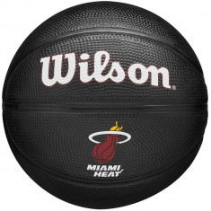 Mingi de baschet Wilson Team Tribute Miami Heat Mini Ball WZ4017607XB negru foto