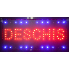 Reclama LED - DESCHIS - de interior, 48 x 25cm