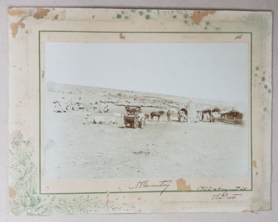 STANA LA VLADESTI , FOTOGRAFIE de JOSEF HASS , CERNAUTI , 1902 foto