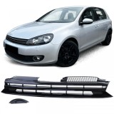 Grila radiator fara emblema negru lucios potrivita pentru VW Golf 6 08-12 Performance AutoTuning