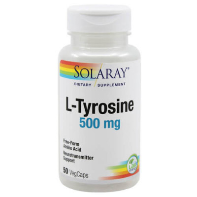 L-Tyrosine 500mg, 50cps, Solaray foto