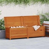 Cumpara ieftin Cutie de perne de exterior maro 200x50x56 cm lemn masiv brad