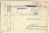 CP1714N Feldpostkarte cu ștampila K u K Feldartilleriegiment Nr 110, 1918, Feldpost 529, circulat de pe frontul italian la Arad