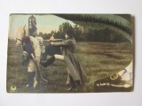 Rară! Carte poștala fantazie satirică Napoleon Bonaparte,necirculată aprox.1900