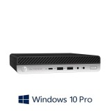 Mini PC HP EliteDesk 705 G4, Quad Core Ryzen 5 PRO 2400G, 256GB SSD, Win 10 Pro