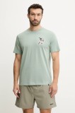 47 brand tricou din bumbac MLB Detroit Tigers culoarea verde, cu imprimeu, BB009TEMECH643630K2