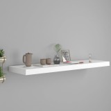 VidaXL Raft de perete suspendat, alb, 90x23,5x3,8 cm, MDF