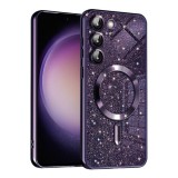 Husa pentru Samsung Galaxy S23 - Techsuit Luxury Glitter MagSafe - Deep Purple