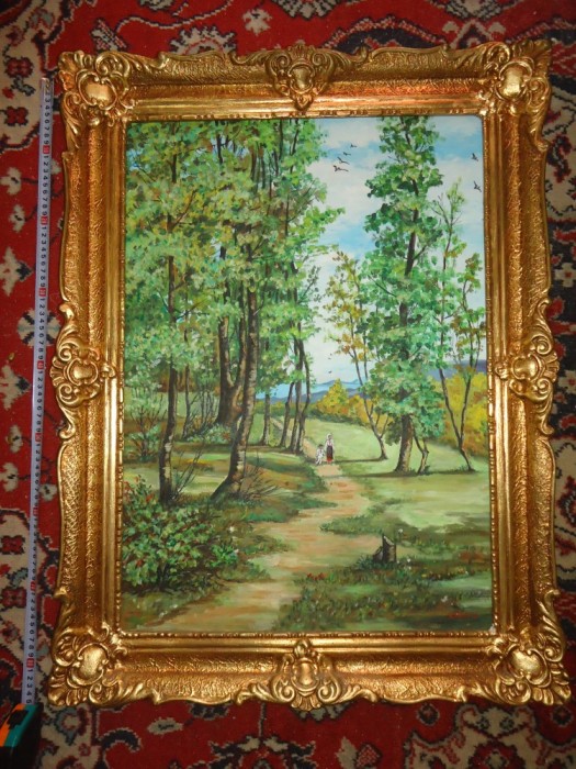 Tablou in ulei Poteca (V. Vintila) [87x67cm]