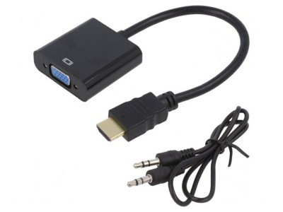 Adaptor HDMI la VGA 15pin 0,15m foto