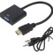 Adaptor HDMI la VGA 15pin 0,15m