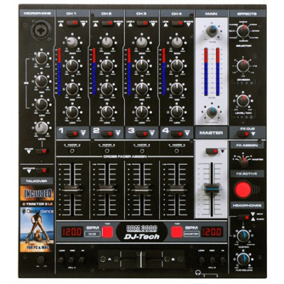 Professional dj mixer cu effecte si bpm foto