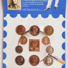 M01 Belgia set monetarie 10 monede 1999 50 centimes 1, 5, 20, 50 Francs