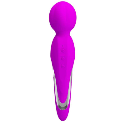 Vibrator magic wand de fițe mov 21.5 cm foto