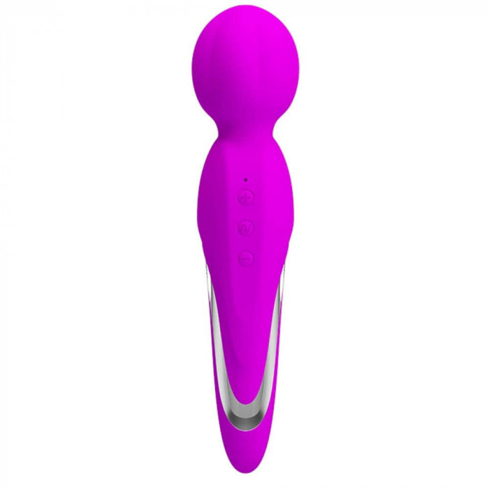 Vibrator magic wand de fițe mov 21.5 cm