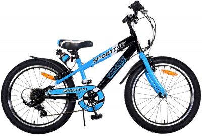 Bicicleta pentru baieti Volare Sportivo, 20 inch, culoare albastru/negru, frana PB Cod:22112 foto