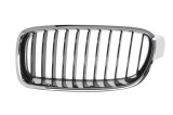 Grila radiator BMW Seria 3 (F30/ F31/ 35), 01.2012-12.2019, Cromat/Neagru, partea Stanga, 51137255411