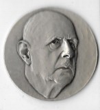 Medalie Charles de Gaulle - J. Balme - Franta, 30 mm, 10,7 g argint