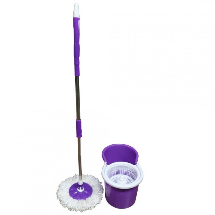 Mop rotativ Vanora, galeata inclusa, rezerva microfibra, maner telescopic, Mov