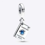 Pandora Moments 792680C01 Talisman Pandantiv Pașaport Călătorie Argint Albastru
