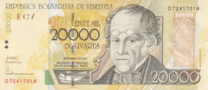 Bancnota Venezuela 20.000 Bolivares 2006 - P86d UNC foto