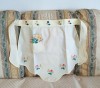 Sort de bucatarie Vintage din bumbac cu broderie manuala aplicata- tip quilt