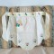 Sort de bucatarie Vintage din bumbac cu broderie manuala aplicata- tip quilt