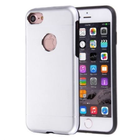 Husa de protectie pentru apple iphone 6 plus/6s plus motomo v2 argintiu