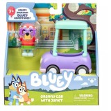 Bluey - Set de joaca Janet și Masina Bunicii, multicolor