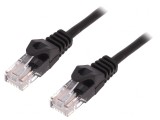 Patch cord UTP Cat5e Negru 1.5m, Logilink