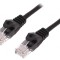Patch cord UTP Cat5e Negru 1.5m