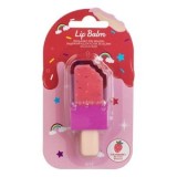 Luciu de buze cu aromă de căpșuni, formă de &icirc;nghețată, roz, pentru copii, 6 ml, CMCLASS