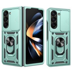 Husa Samsung Galaxy Z Fold5 protectie camera Techsuit CamShield Series, verde foto