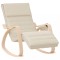 Scaun balansoar, crem, material textil - 1