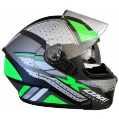 Casca moto modulabila X-One Verde XL