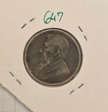 647 Africa de Sud, South Africa, 1 Shilling 1893, KM#5, argint