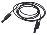 Cablu de măsurare HIRSCHMANN 16A 4mm cu izolație și soclu axial negru