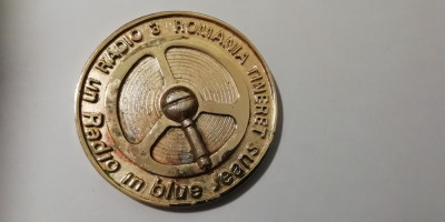 QW1 95 - Medalie - tematica radio - Radio in blue jeans 25 ani - 1998 foto