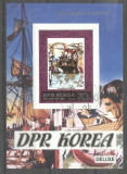 Korea 1980 Ships, James Cook, imperf. sheet, used T.310, Stampilat