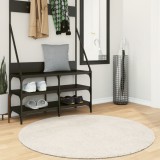 vidaXL Covor ISTAN, cu fire &icirc;nalte, aspect lucios, crem, &Oslash; 120 cm