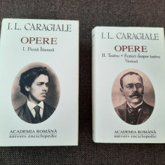 I L CARAGIALE OPERE VOL 1+2 EDITIA ACADEMIEI 2000 EDITIE DE LUX