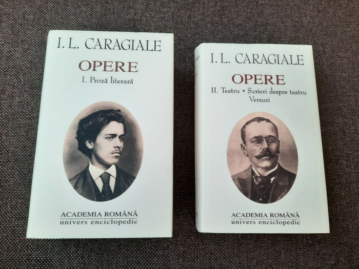 I L CARAGIALE OPERE VOL 1+2 EDITIA ACADEMIEI 2000 EDITIE DE LUX