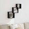 vidaXL Rafturi cub perete, stejar negru, 68x15x68 cm, lemn prelucrat 862410