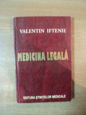 MEDICINA LEGALA de VALENTIN IFTENIE foto