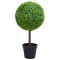 Planta artificiala Modern cimisir cu ghiveci, verde, 50cm, forma minge, Interior, sufragerie Mobila46716