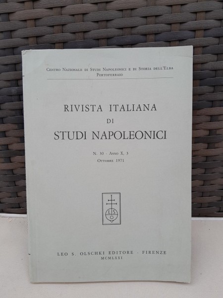 Revista italiana di studi Napoleonici nr.30 anno X (1971)